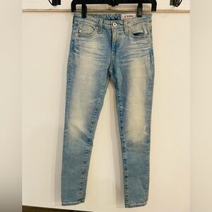 Ag Adriano Goldschmied Light Blue Skinny Jeans
